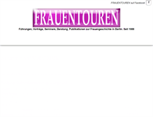 Tablet Screenshot of frauentouren.de